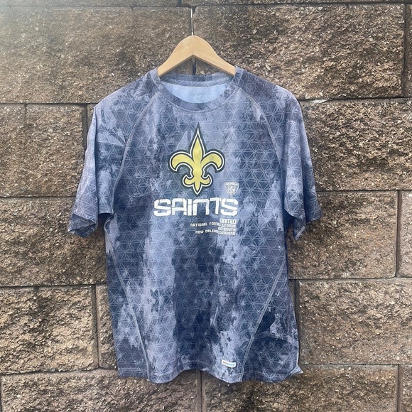 Vintage Reebok NFL Saints Reebok Speedwick Performance Tee- Men's Size M - Picture 1 of 4
